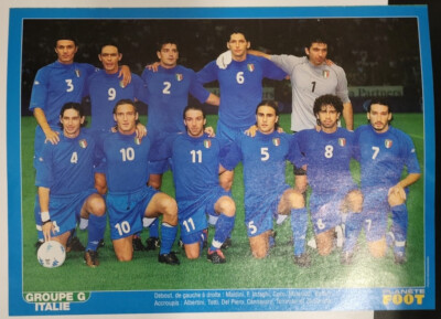 Magazin Planet Foot Poster World Cup 2002 Team Ecuador Italien Fußball