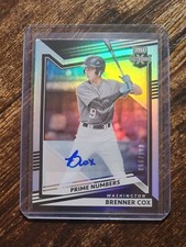 Brenner Cox 2022 Elite Extra Edition PRIME NUMBERS A Auto /190 NATIONALS 