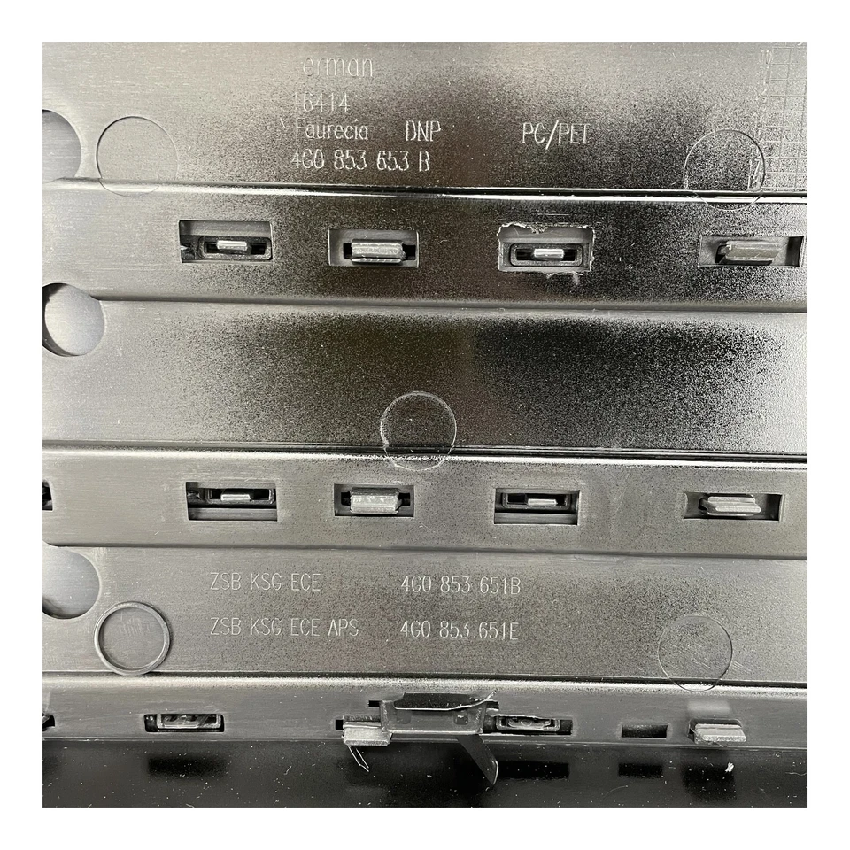 Audi A6 S6 C7 2012 2013 2014 2015 parachoques delantero parrilla central OEM 4G0853651B Foto 4 de 4