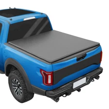 Tonneau Cover 6.5FT Soft Truck Bed 4-Fold Fits F150 04-14 Lincoln 06-14 Mark LT