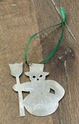Vintage James Avery Sterling Silver Snowman Christmas Ornament