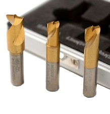 3pc HSCO Titanium Spot Weld Drill Bit Cutter Flat Shaft 1/4 5/16 3/8 Cobalt NEW
