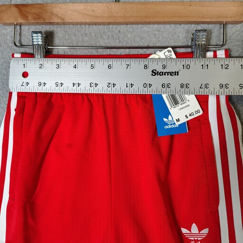 Adidas SST Track Pants Kids Boys Medium Red 3-Stripes Tapered Hip Hop Retro NWT - Picture 6 of 12