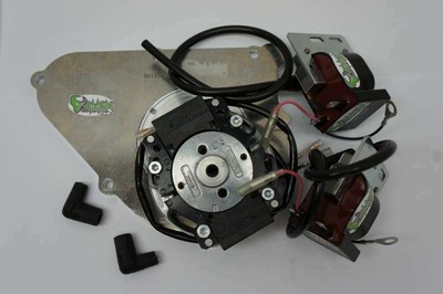 PVL Twin Ignition for 2 Cylinder 180° for Honda CB with Adapterplate