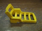 1972 Vintage Fisher Price Little People #985 #990 Yellow Lounge Chair