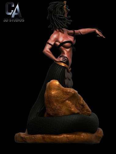 Medusa Sculpture V1 (300mm)/3D Printed/Unpainted/Unassembled/CA3DArt - Picture 3 of 4
