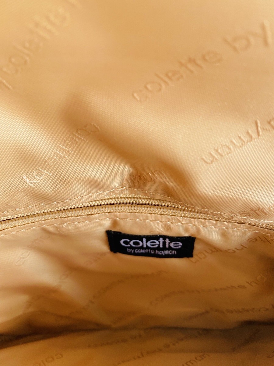 COLETTE By Colette Hayman Women's Aqua Yellow Satchel Shoulder