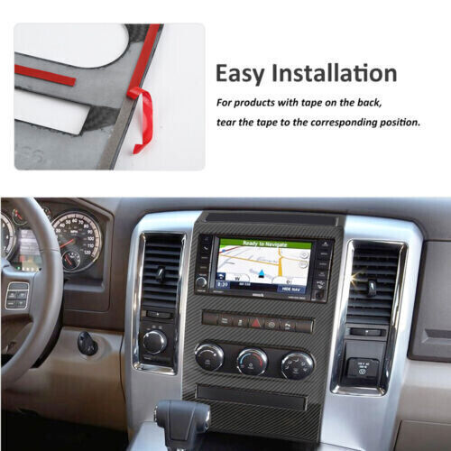 7x Kits de molduras de cubierta de panel de cambio de marchas de consola central para Dodge Ram 1500 2010-2012 - Imagen 5 de 12
