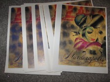 LOT of 3 Sheets Tattoo Flash Color Jon Boy Muderapolis Minneapolis Lady