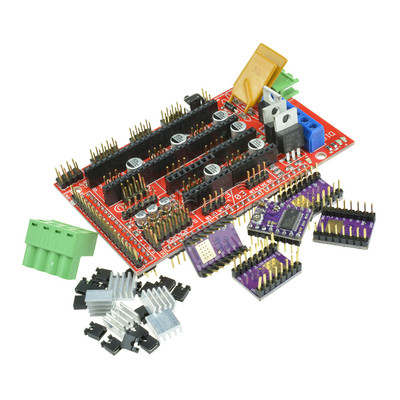 3D Printer RAMPS 1.4 Control Board +5PCS DRV8825 StepStick Motor Driver Module