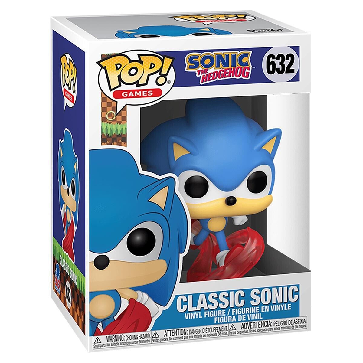 FUNKO POP Games Sonic 30th Running SONIC Hedgehog Vinyl Figure Kids Toys Age  6+