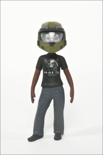 Halo Avatar Series 2 Figure by McFarlane - Anniversary Helmet and Tee - Picture 1 of 1