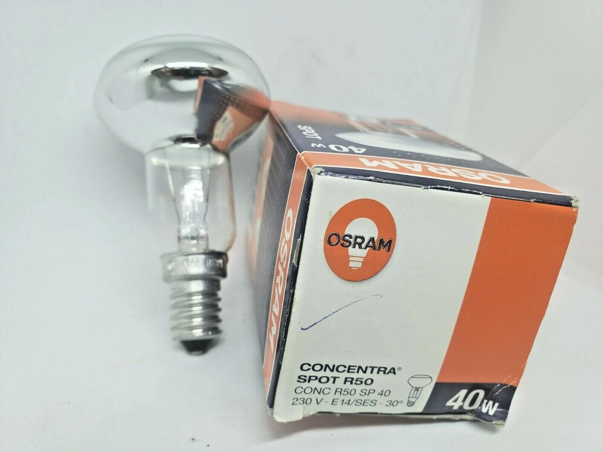 Osram Concentra Spot R50 40W E-14 230V European Voltage Light Bulb