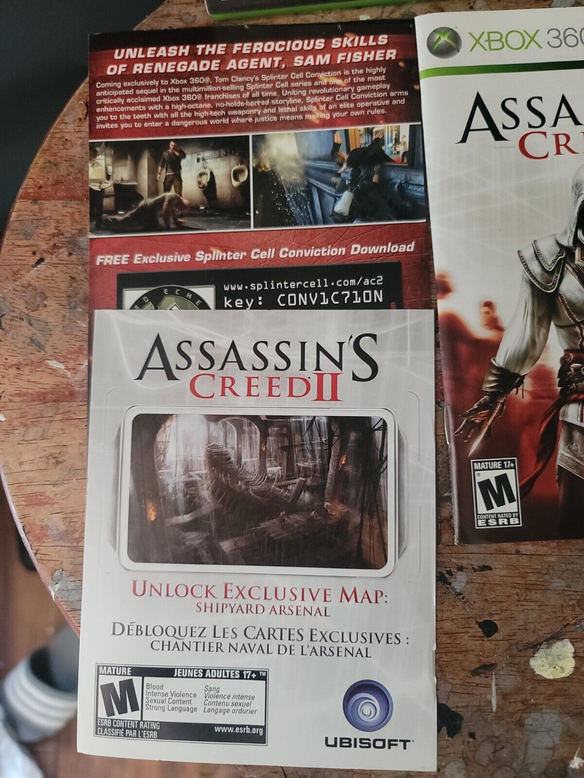 Assassin's Creed 2 (Microsoft XBOX 360, 2009) w/ Manual & Map Download  Tested