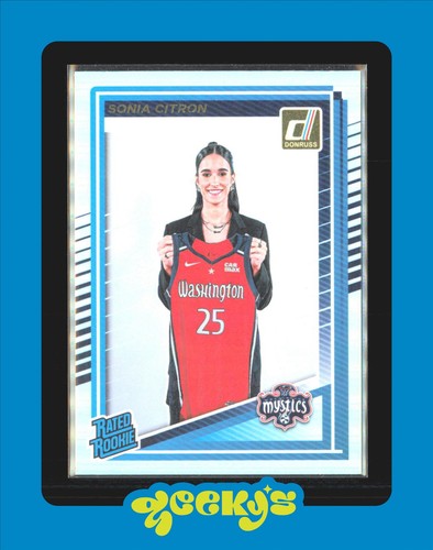 Sonia Citron Rated Rookie - 2025 Panini Donruss WNBA Silver Holo - #87 Mystics