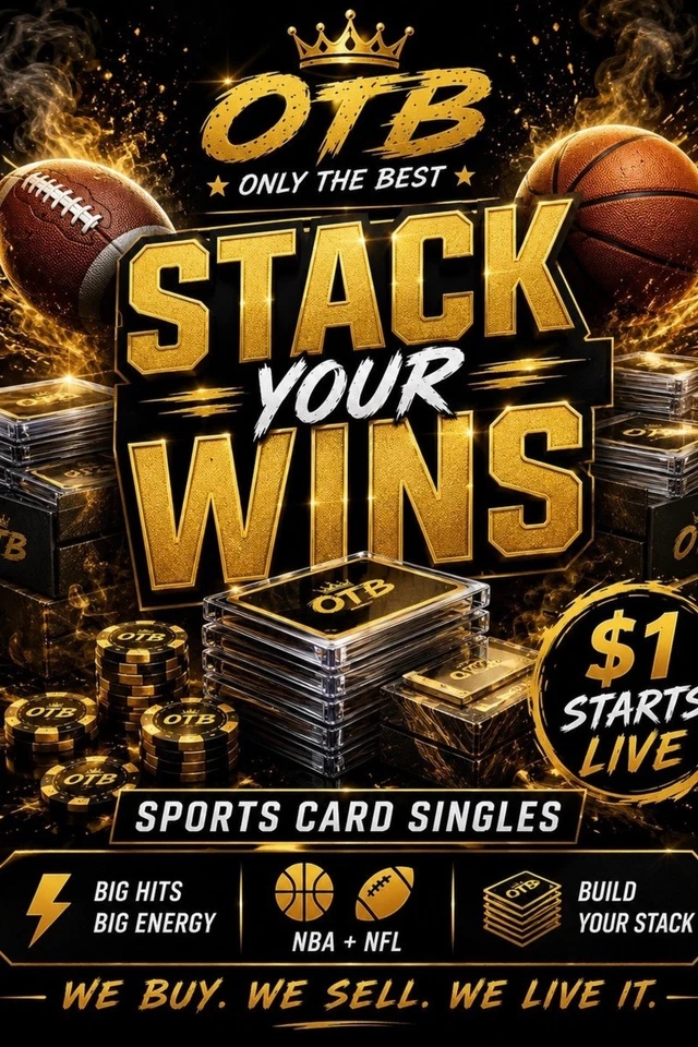 STACK YOUR WINS 🏈🏀 Sports Card Singles • $1 Starts LIVE