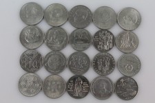 Konvolut 20x Gedenkmünze 10 und 20 Mark DDR 1971 - 1990 verschiedene Motive