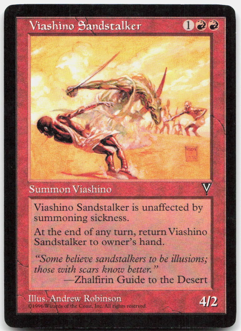 Viashino Sandstalker Moderately Played Visions Uncommon Magic: The Gathering