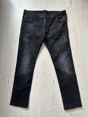 Dsquared２Dsquared Distressed Denim Paint Made In Italy Size 52 Men's pants: popu