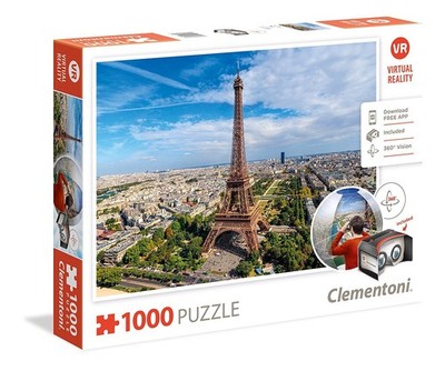 Puzzle - Creative Toys - Clementoni VR Puzzle - Paris, 1000pc Jigsaw 39402
