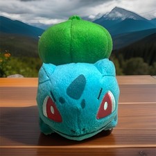 TOMY Pok mon Bulbasaur Plush Stuffed Animal Blue Green Collectible