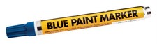 Forney 70821 Hydrocarbon Odor Blue Oil-Based Permanent Paint Marker 5-3/4 L in.