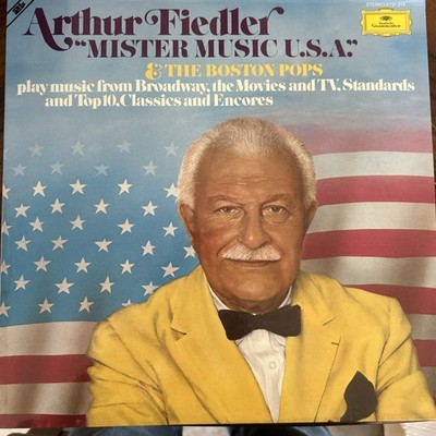Arthur Fiedler & Boston Pops Orchestra, Mister Music U.S.A., (2xLP, Comp), NM or