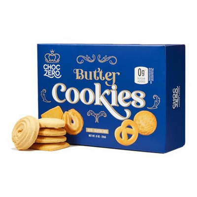 ChocZero Keto Butter Cookies Sugar Free Danish Shortbread Gluten Free 1 box