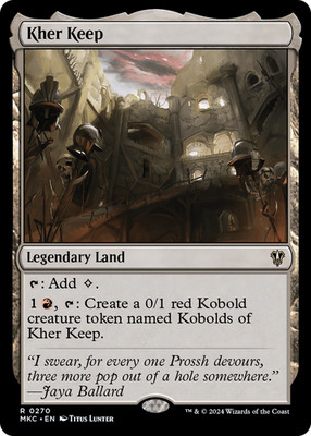 MTG - Kher Keep - Murders at Karlov Manor Commander - NM - EN - NonFoil