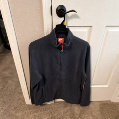 Ozark Trail Men's Gray Fleece Jacket Full Zip Pinnacle System Size L Outdoor