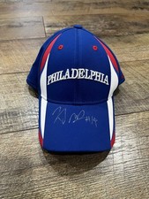 Philadelphia 76ers KJ McDaniels #14 Signed Hat Cap Embroidered Blue 2014