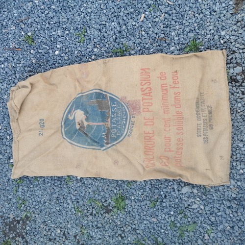 Lot 4 Sacs Potasse D'Alsace En Toile De Jute - Imagen 4 de 9