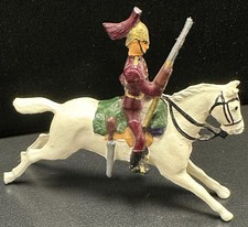 Vintage Hand-Painted Lead Napoleonic-Era Toy Cavalry Soldier