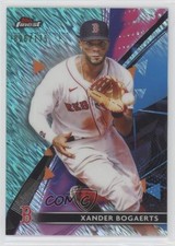2021 Topps Finest Aqua Shimmer Refractor 26/175 Xander Bogaerts #72 7xr