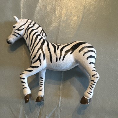 4 Inch++ terra by battat Zebra Zoo Toy Animal Education O-Scale, Bx5