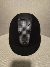 Horse Riding Helmet Equestrian Charles Owen Black AYR8 Size 6-7/8 - 56cm