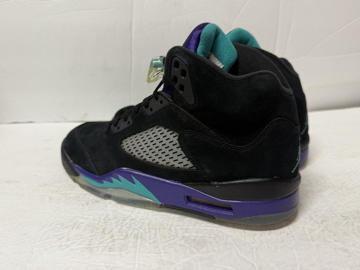 Size 9.5 - Air Jordan 5 Retro Black Grape for sale online | eBay
