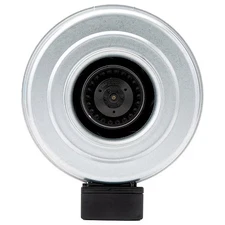 Fantech Inline Centrifugal Duct Fan,6 In. Dia. 45017 Galvanized Steel