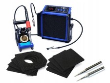 Stazione saldante con aspirazione fumi + punte di saldatura extra