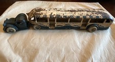 RARE LARGE 14.5" 1934 Arcade Cast Iron Greyhound Bus Tram Chicago World Fair