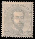 ✔️ US POSSESSIONS 1873 - KING AMADEO FOR USE IN PUERTO RICO - SC. 55 MH