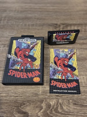 Spider-Man Sega Genesis - CIB  Complete Near Mint Collector's Quality 