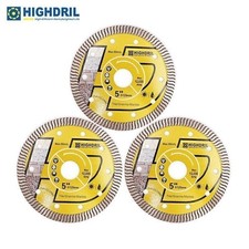 3pcs 5" Turbo Diamond Saw Blade Porcelain Granite Marble Cutting Disc Cutter
