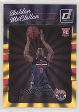 2016-17 Panini Donruss Rookies Yellow Holo Laser 1/25 Sheldon McClellan #199 0c2