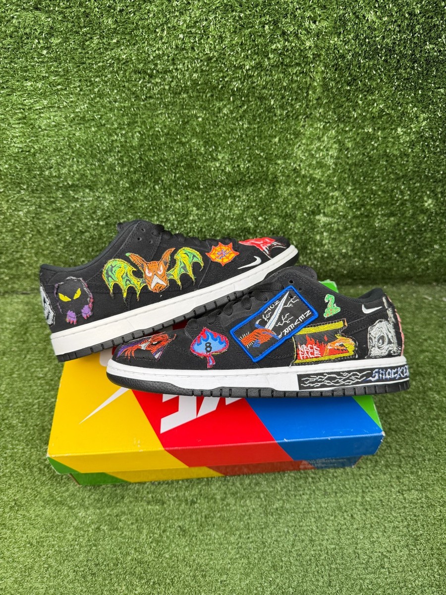 Size 9 - Nike SB Dunk Low Pro QS Black/Multicolor/White 2022