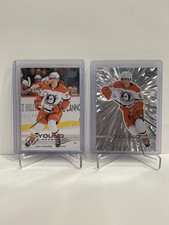 2025/26 Upper Deck Series 1 Ian Moore Anaheim Ducks Young Guns + Silver Outburst