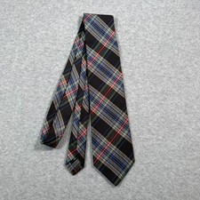 Paul Fredrick Sartoriale Silk Neck Tie Multicolor Plaid Made in Italy