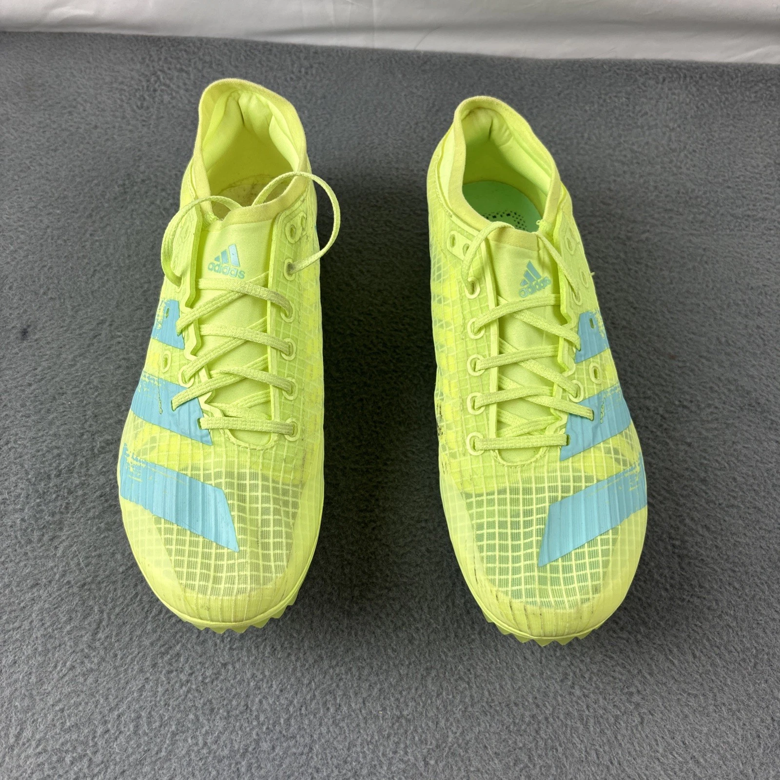 Adidas Flat Heel Spikes Track & Field taglia 8 HI res giallo Distancestar KZF63