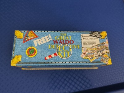 The Great Where's Waldo Detective Kit Vtg 90s Life Cereal Box Prize 1991 Quaker