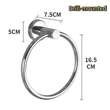 Towel Ring Round Towel Holder Stainless Steel for Bathroom Wall Mounted Kitchen